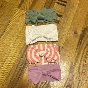 Lot of 4 Baby Bling Bows